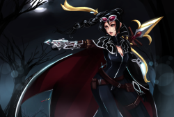 leagueallnightandday:  Vayne Redesign by ~Hannah515 