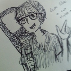 A lovely girl drew me on a group tour today.