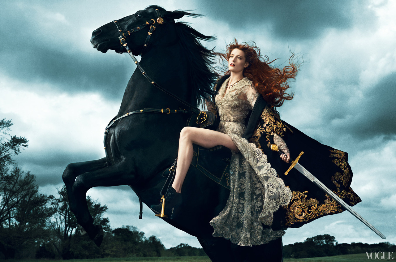 bohemea:  Florence Welch: The Vogue 120 - Vogue by Norman Jean Roy, September 2012
