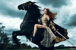 bohemea:  Florence Welch: The Vogue 120 - Vogue by Norman Jean Roy, September 2012 Florence wears a Chanel dress with Dolce &amp; Gabbana cape &amp; boots. 