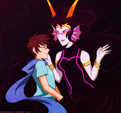 playbunny:  So my friends Rhaeme and Chem made a fuckyeahcondescejohn blog last night and I wanted to draw something for them for it uvu I’ve never drawn her before so this was a lot of fun! Full Version 