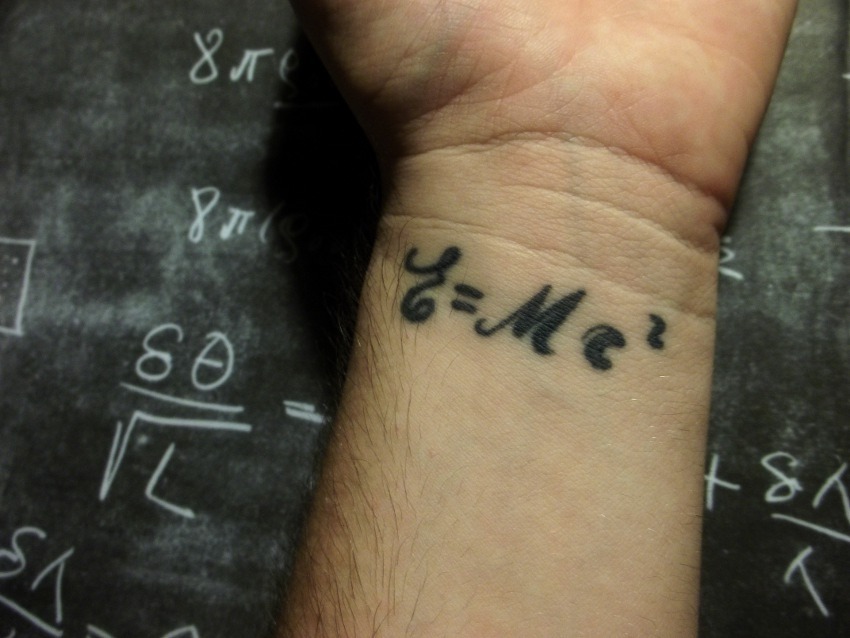 Arm Realistic Einstein Tattoo by V Tattoos