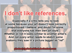 yes because references have absolutely everything to do with style  you are fucking stupid