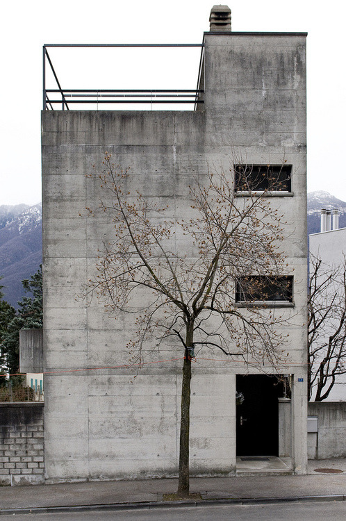 architectureofdoom:  redhousecanada:  Luigi Snozzi.  Casa Kalman, Brione sopra Minusio, Switzerland, 1975-76. Picture by Sander Lückers  on Flickr. 