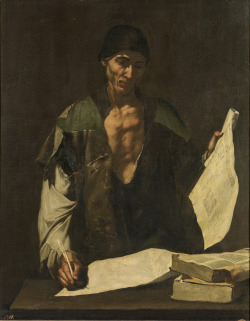 spanishbaroqueart:  Jusepe de Ribera Archimedes (ca. 1630) Museo del Prado, Madrid, Spain 