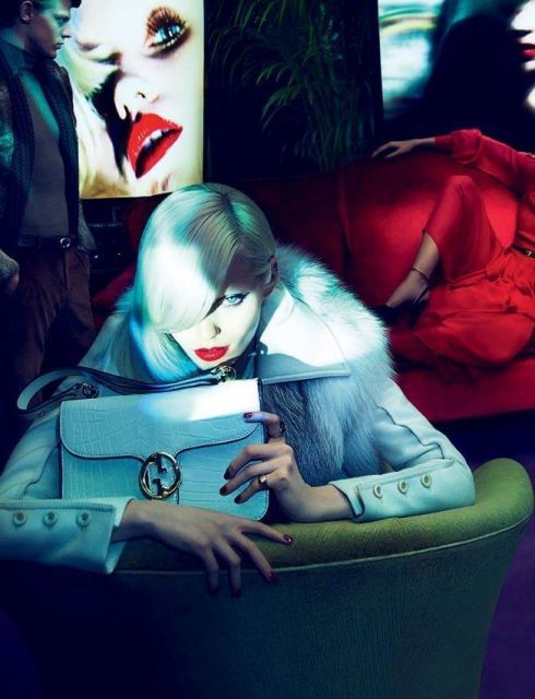 Ad Campaign for Gucci in Vogue Fall/Winter 2011 With Emily Baker