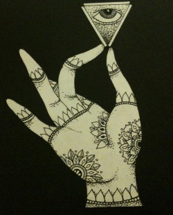 crystaldivision:  Hand of Buddha holding All Seeing Eye by Cagdem 