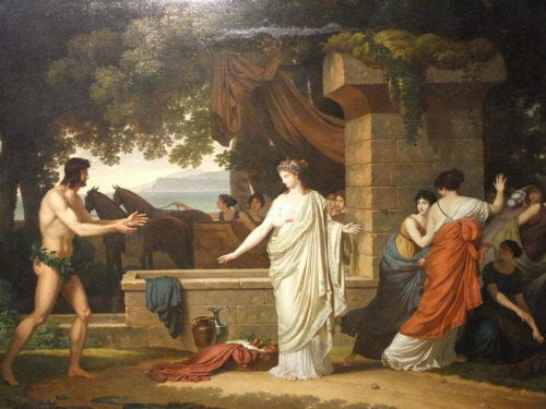 hildegardavon:necspenecmetu Louis Gauffier, 1762-1801Ulysses and Nausicaa, 1798   &nb