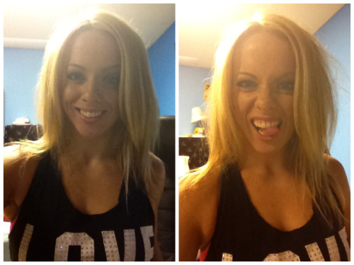 I’m blonde again! Time to go do legs and ruin this blowout hahaha