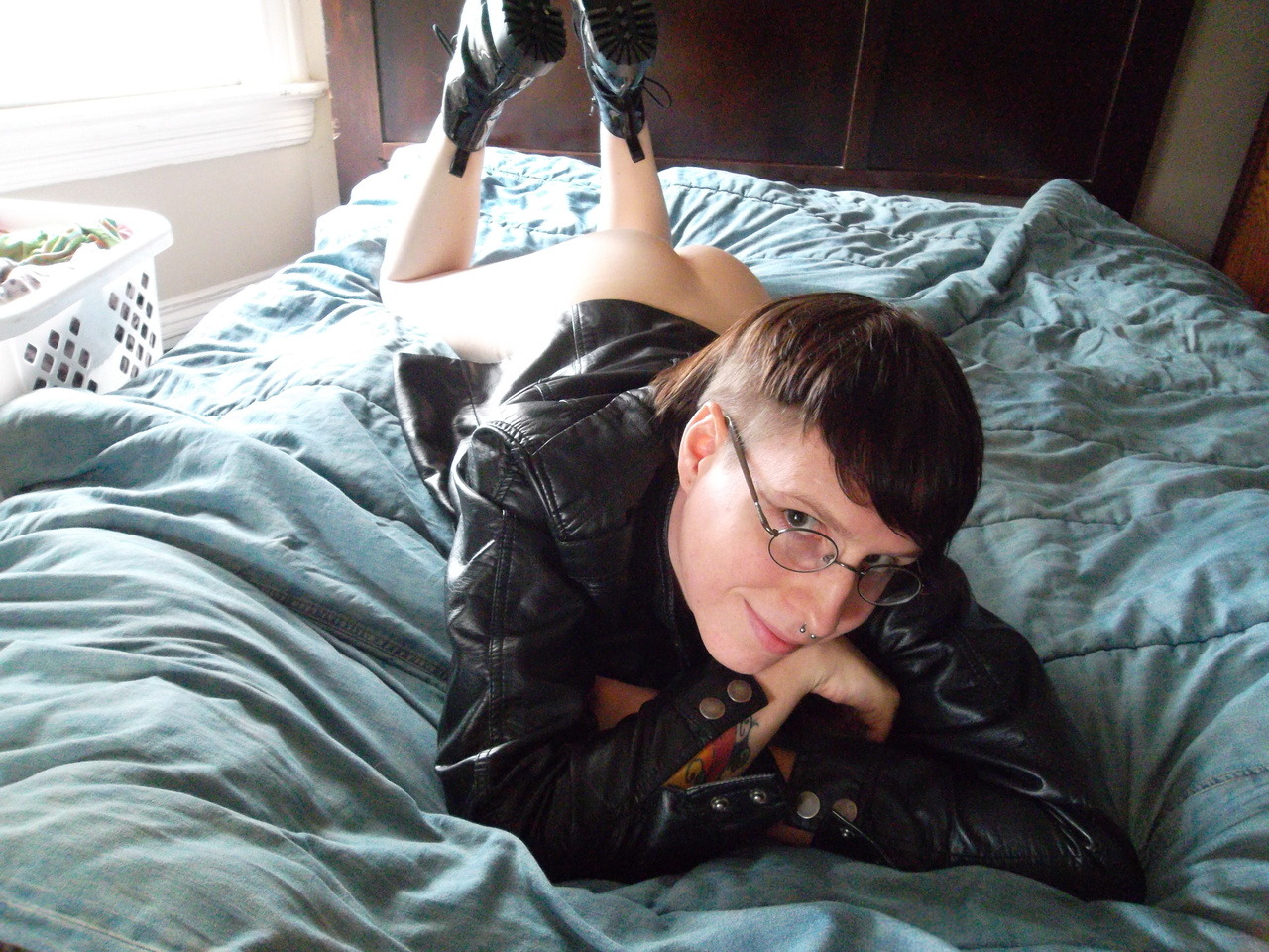 Found myself some patent leather combat boots. To reiterate: patent leather combat