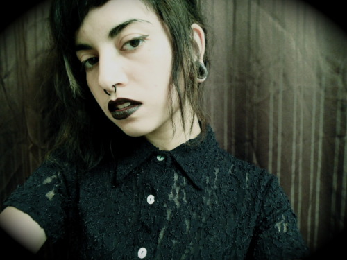 wifwolf:Listening to Bauhaus all night and burying a dead bat led to me channeling my younger self.