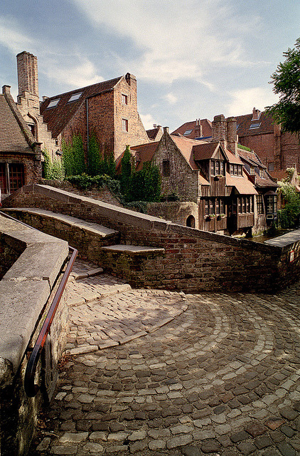 | ♕ |  St. Bonifacius Bridge in Bruges  | by © Howard Somerville | via ysvoice