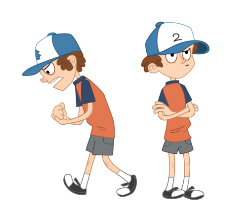I like Brigette Barrager’s design of Dipper, so I tried to imitate her style.