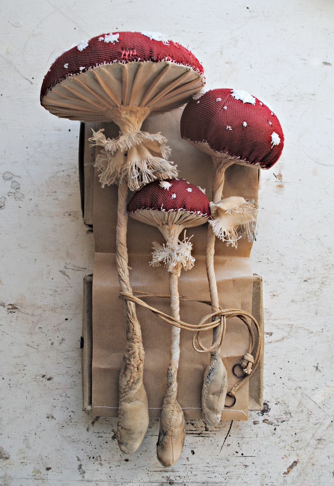 ohmisterfinch:  Textile Toadstools By Mister Finch 