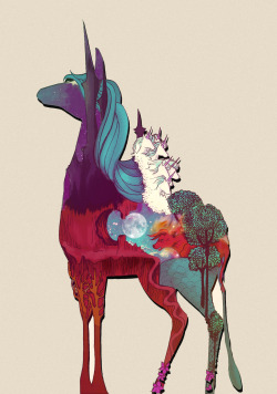 nellfoxface:  my fan art of the last unicorn