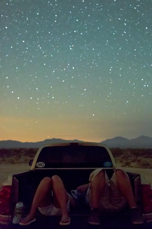 always wanted to do this with someone special; cuddled up in the back of a truck,