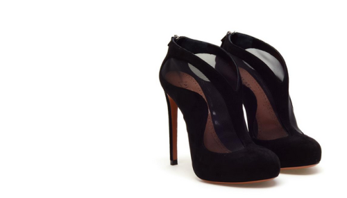 trescoma14:Azzedine Alaïa Suede and Mesh Booties