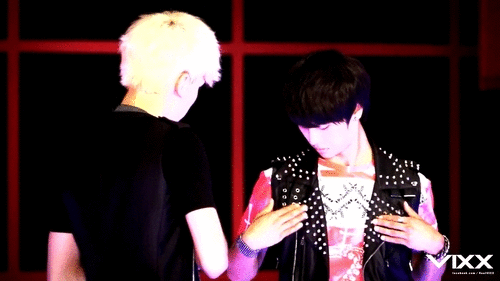 soooobeast:  feeling up their chest ^~^ 