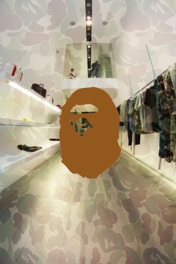 rainbow-zen:  bape nyc.  