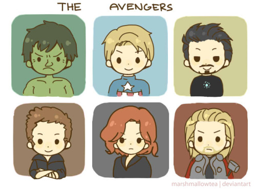 princessmelina:  . Avengers . by ~MarshmallowTea  UGUU.