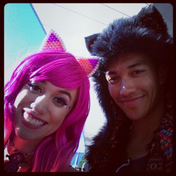 voyousloup:  =￣ω￣= (Taken with Instagram)  I look ugly, but I&rsquo;m still