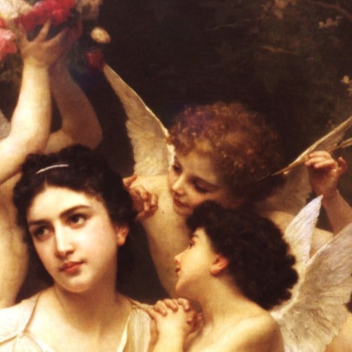 papillondemai:William Adolphe Bouguereau, Rêve de printemps (details ).1901