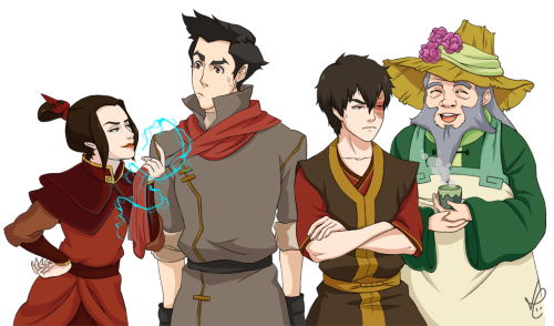 meconviertoengeek:  freak-cl:  Los personajes de Avatar: the legend os Anng y sus decendientes en Avatar:The Legend of Korra  :D 