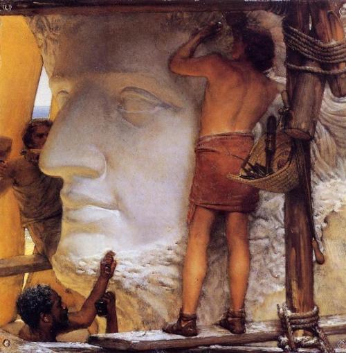 oilpaintinggallery:Oil painting: Sculptors in Ancient RomeArtist: Lawrence Alma Tadema