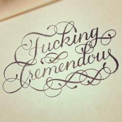 calligraphuck:  Fucking tremendous! 