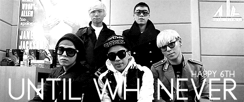   Happy 6th Anniversary little dorks. Kwon Jiyong, Dong Youngbae, Choi Seunghyun, Kang Daesung, and Lee Seunghyun, thank you. 사랑해요 :) 