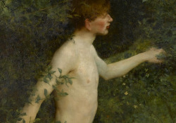 hyacinthos:  a woodland bather (detail),