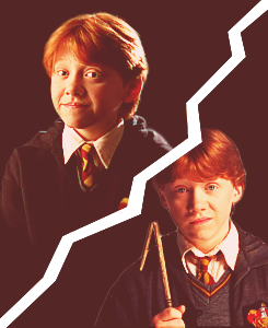 cococutebaby:  Ron through the years <3