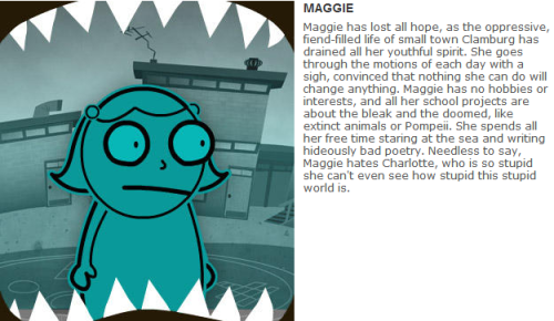 roavaswardrobe:  evablue41:  roavaswardrobe:  Maggie belongs on tumblr  Poor Maggie. :(  