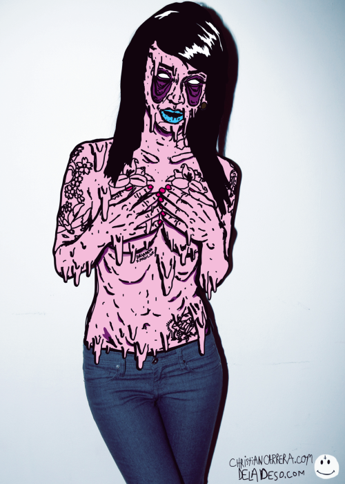 desolateputoface:  @Christiancarrera x @kittehhh/@ladiel x @deladeso #grime +:) 