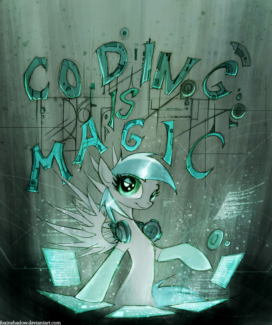 Coding is Magic Commission for http://magic3w.deviantart.com/ for his website project