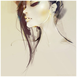 aburningrose:  citrine by ~Joanne Young Pencil, Ink, Gel Eyeliner and Photoshop. 