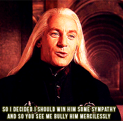 broomsticksandpaddles:    Jason Isaacs on being Lucius Malfoy   “Annoyingly handsome”yep  