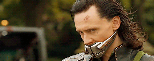 sarahisalright:My OTP: Loki/Sexy God Muzzle♛Is anyone else aroused by this gifset or is that just me