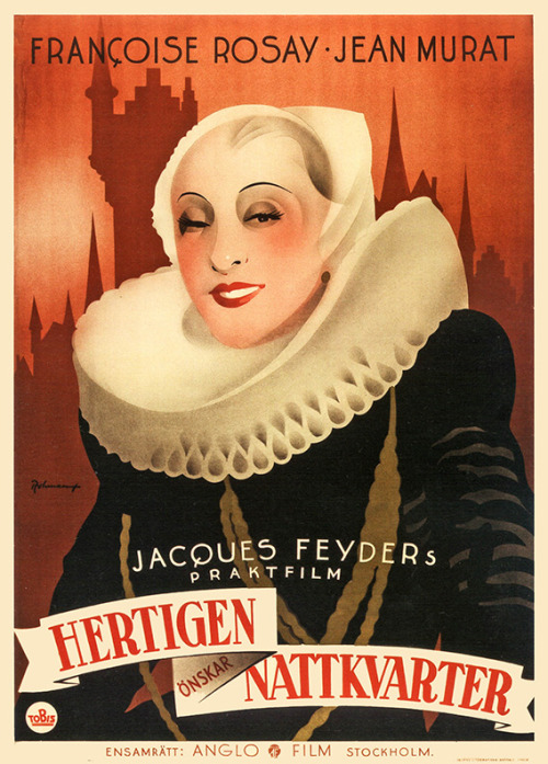 Swedish poster for CARNIVAL IN FLANDERS (Jacques Feyder, France, 1935) Artist: unknown Poster source