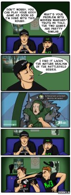 dorkly:  Battlefield 3 vs. Modern Warfare 3 