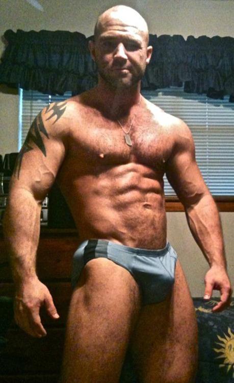 thetank999:  I love SLAPHEADS (bald guys) and to find one with such a hot body and