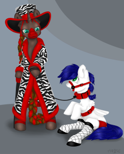 and another one, for the same person. This was fun too, I like ponies in clothes ^^