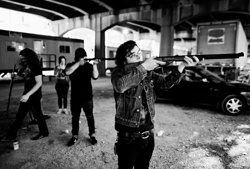 necrofrank-deactivated20130704: “Gerard, Ray, Jeff P, me and some others setup soda cans in some wo