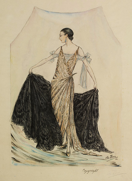 penrose-stairs:  Fashion Drawings, 1920s Jules de Ban 