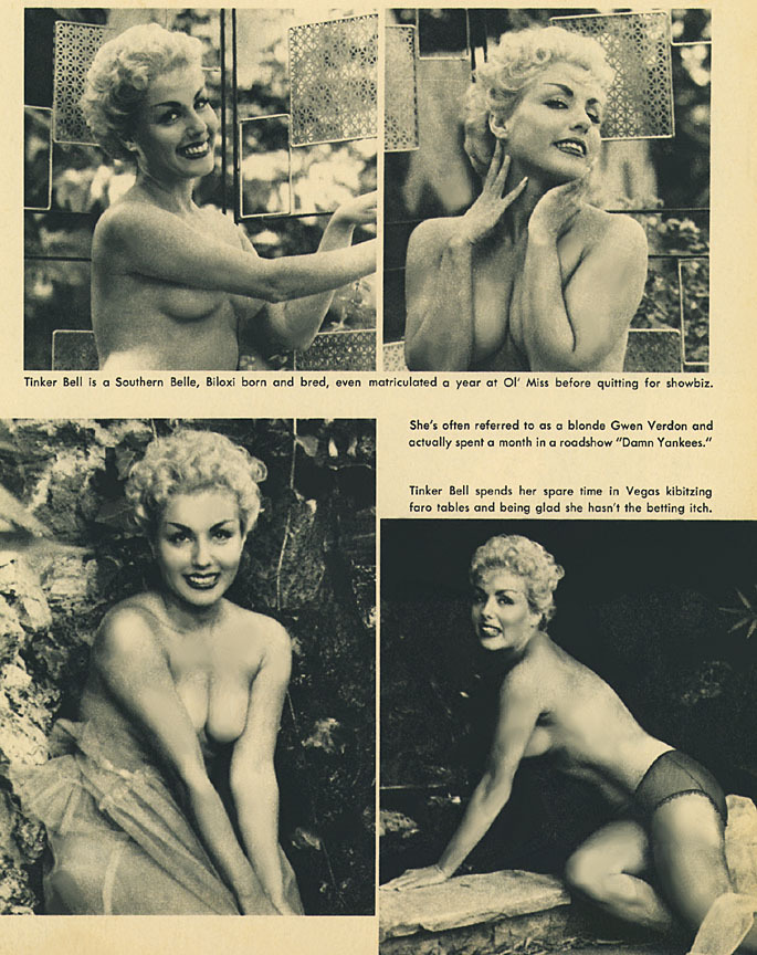   Tinker Bell    A page from a pictorial on Tinker, scanned from the June ‘61