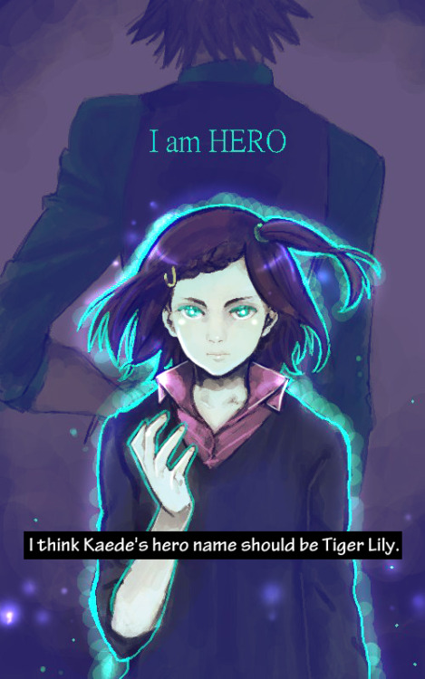 tigerandbunnyconfessions: I think Kaede’s hero name should be Tiger Lily. Submitted by anon 