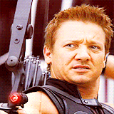 notbartonismsnowgoaway-blog:  Jeremy Renner as Hawkeye in The Avengers 