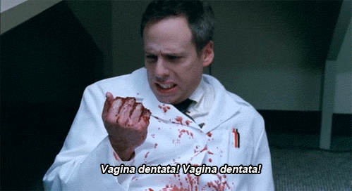 stonedpervert:  When I first heard about this movie, (It’s called Teeth in case you’ve never seen it), I wanted to see it right away. A girl who has teeth in her vagina? I’m so there. I thought it was going to be like a Troma style film. I expected