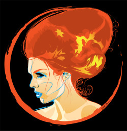 artforadults:  darkmatt-er submitted to artforadults ———— Evelyn - The first of a small series, created in Illustrator. More to come! 