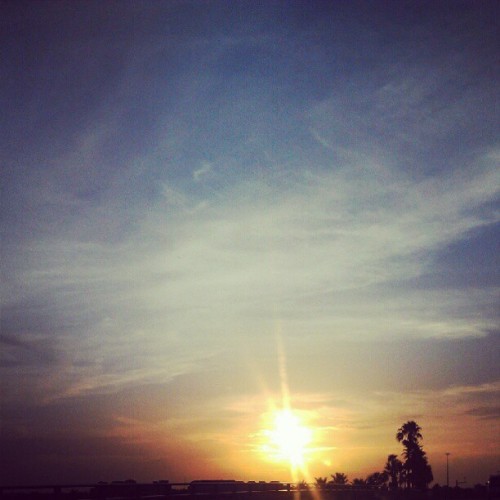 #Sunrise #southflorida #portsaintlucie #Florida #sky #clouds #palmtrees #beautiful (Taken with Insta